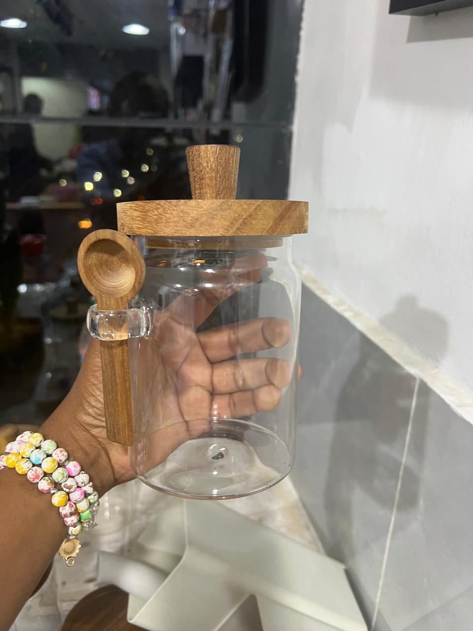 Mulit-purpose Modern Glass Sealed storage Jars