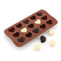15 slot chocolate, candy, ice cream or ice cubes silicone moulds