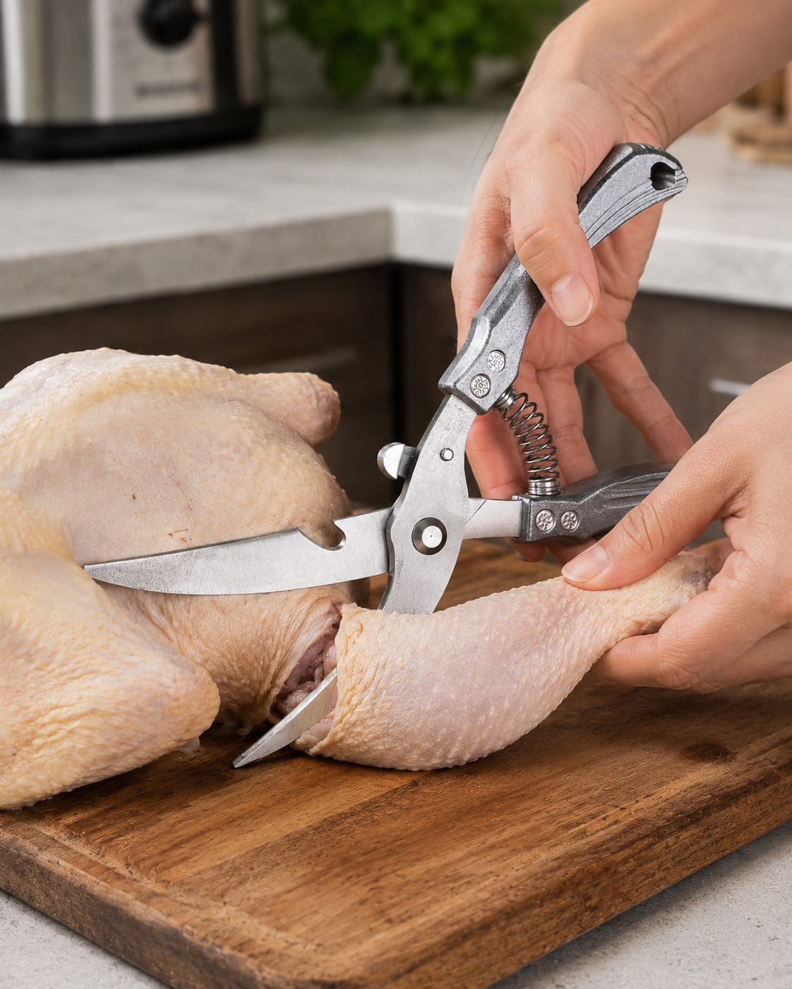 Mult-functional  Stainless steel thickened kitchen/chicken scissors