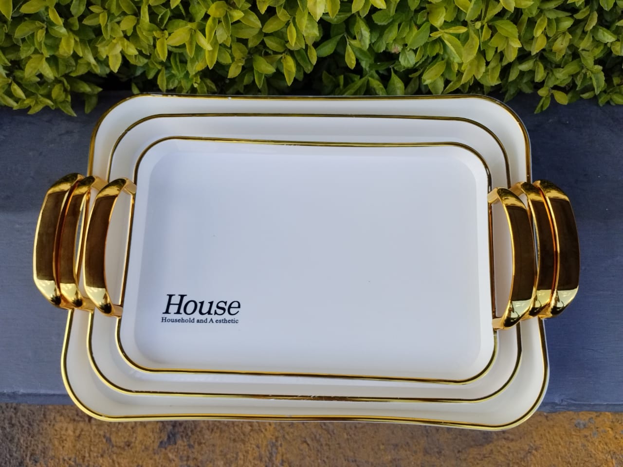 3pcs Acrylic breakfast trays