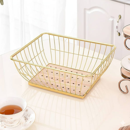 Bamboo Rectangle Fruit Basket