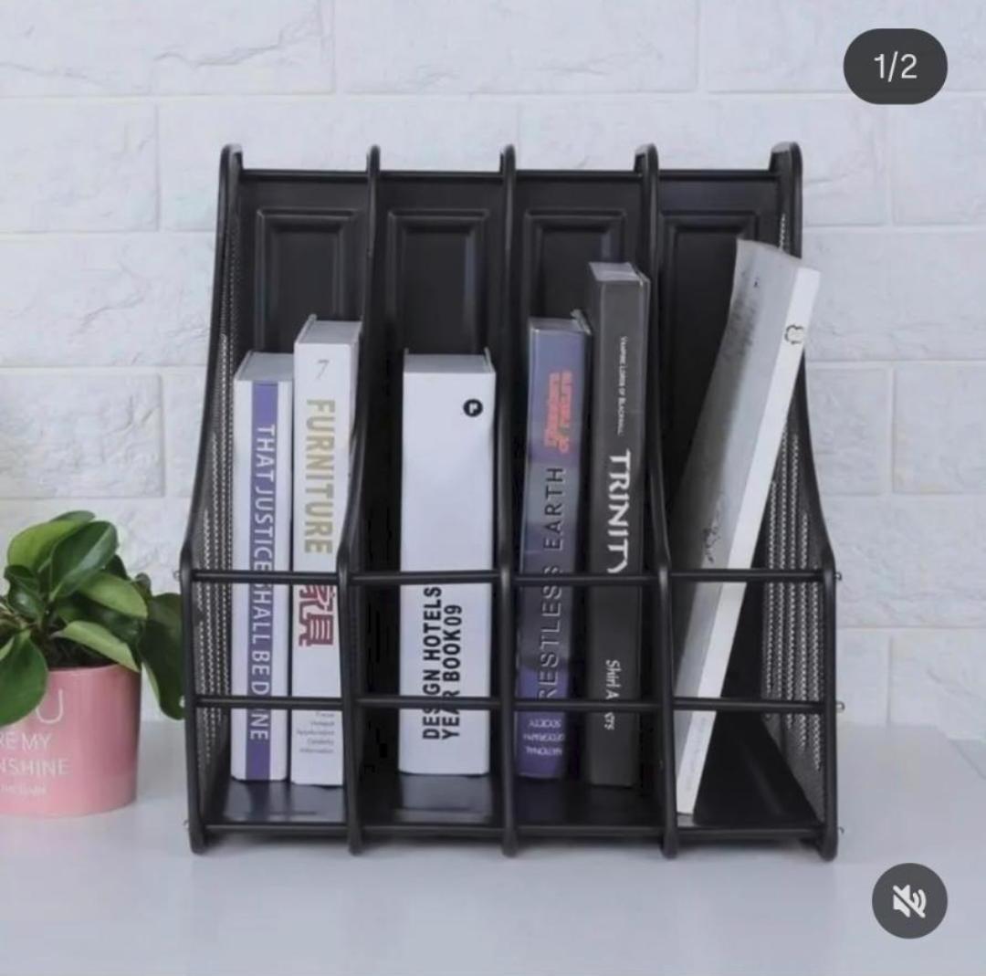 Metallic mesh desk