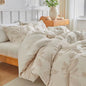 3pc set 3D embroider butterfly tufted duvet cover set