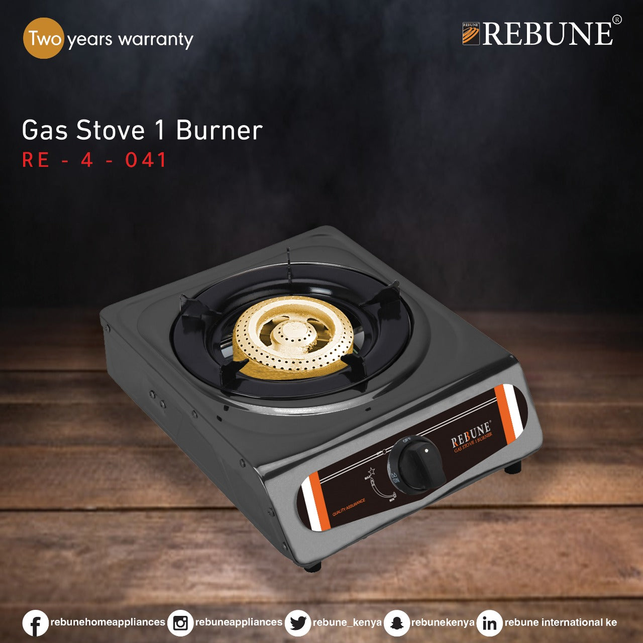 Rebune single burner
