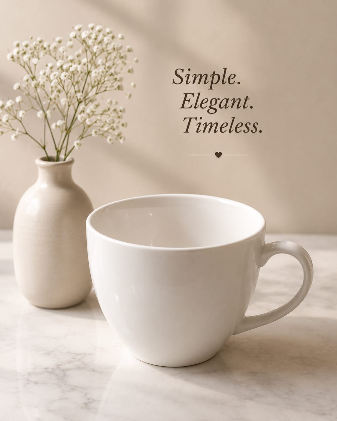 CERAMIC WHITE SUPER BIG COFFEE MUG