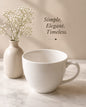 CERAMIC WHITE SUPER BIG COFFEE MUG