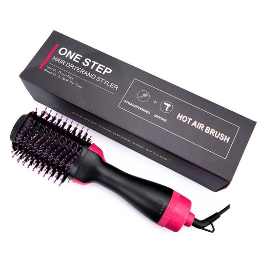 3-in-1 Electric Hair Dryer & Curling Brush – 1000W