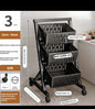 3 Tier Multi- Functional Steel Vegetable & Fruit Rack