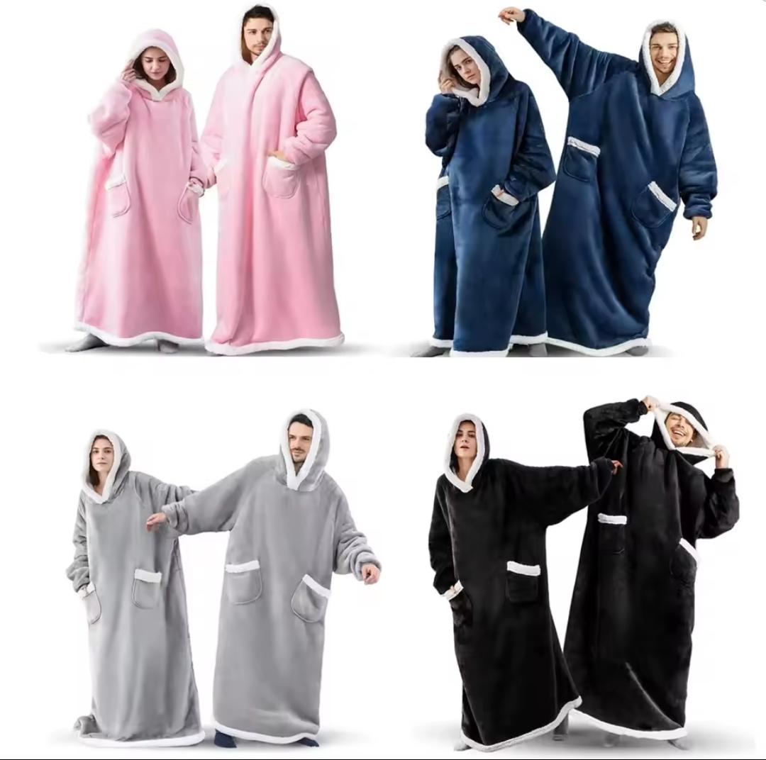Wearable Winter Fleece Hoodies