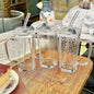 Transparent Borosilicate Drinking Glass Cup/Tumbler with  lid + straw
