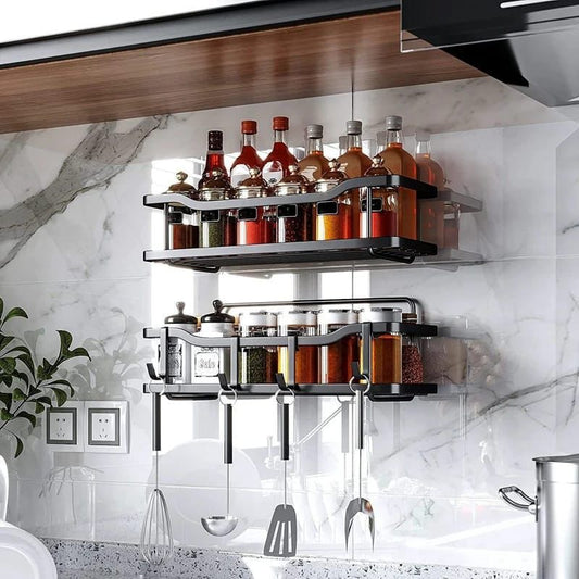 Shower Caddy Shelves – 2 Pcs, Bathroom & Kitchen Organizer