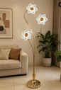 modern flower themed floor lamp