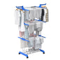 Foldable movable drying rack