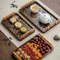 3-Piece Bamboo Nesting trays with Grey Handles