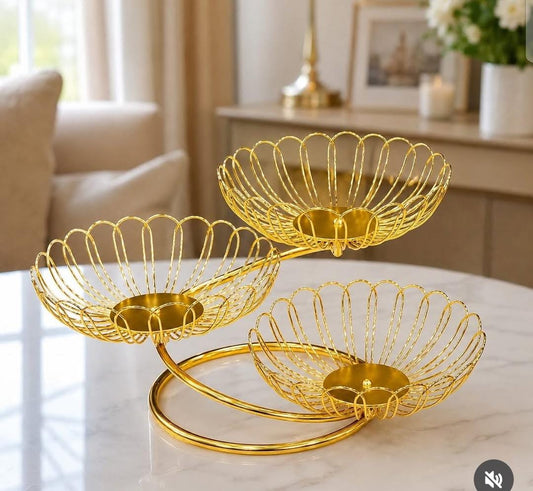 3Tier Fruit Basket Stand Fruit Tray Storage Tray