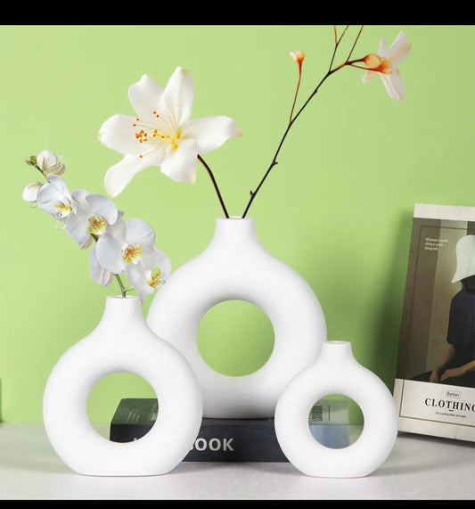 3pcs Minimalist Art Decor Table Top Vase
