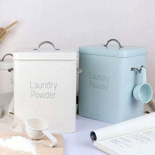 Alloy laundry powder tin