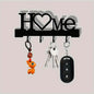 Wall mounted Home Love Shape Key Holder Rack
