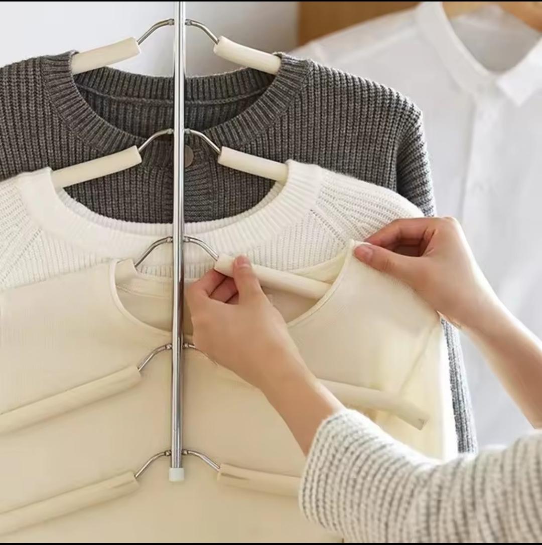 Multilayer space saving 5layer hanger