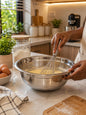 polished stainless steel mixing bowl(3ltrs)