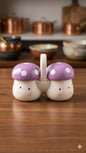 Twin mushroom sugar dish