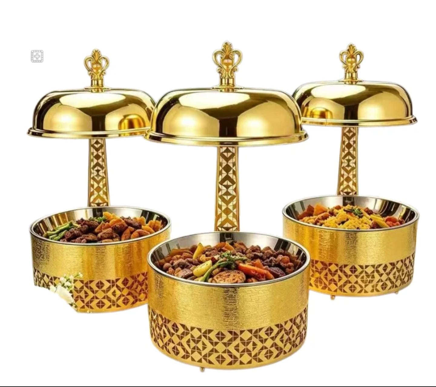 8.0L  Round Chaffing Dish Hanging Buffet Food warmer.