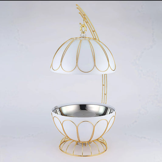 8ltr Egg Shaped Round Chaffing Dish Hanging Buffet Food warmer.