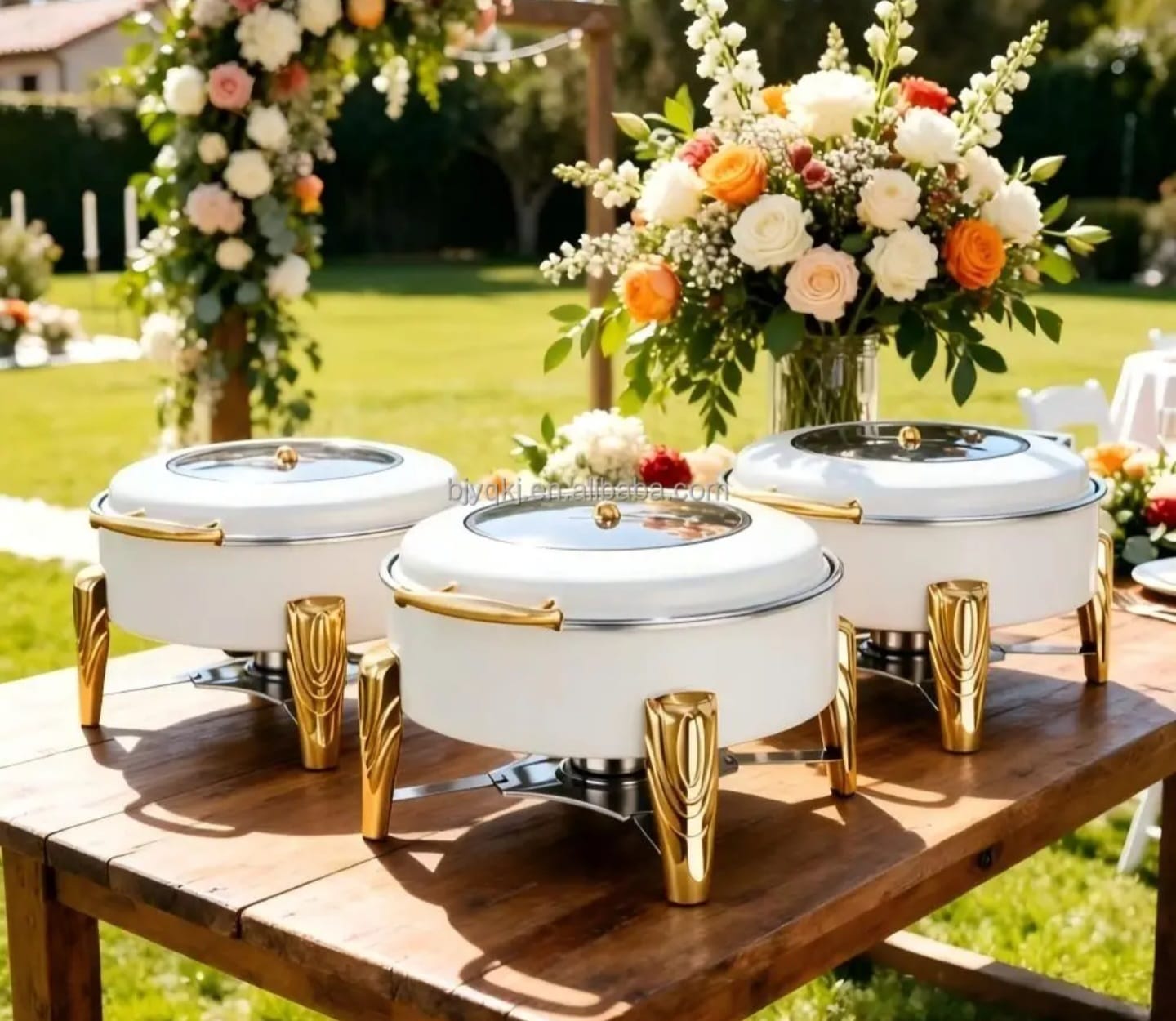 6.0L Square Hydraulic Stainless steel Chaffing Dish Buffet
