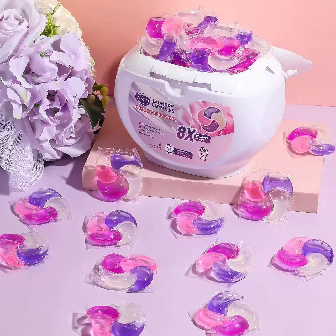 4 in 1 gel laundry pods/ laundry capsules