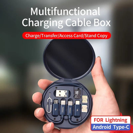 Data Cable Organizer Multi-purpose Dust-proof Portable Multi-Type Charging Line