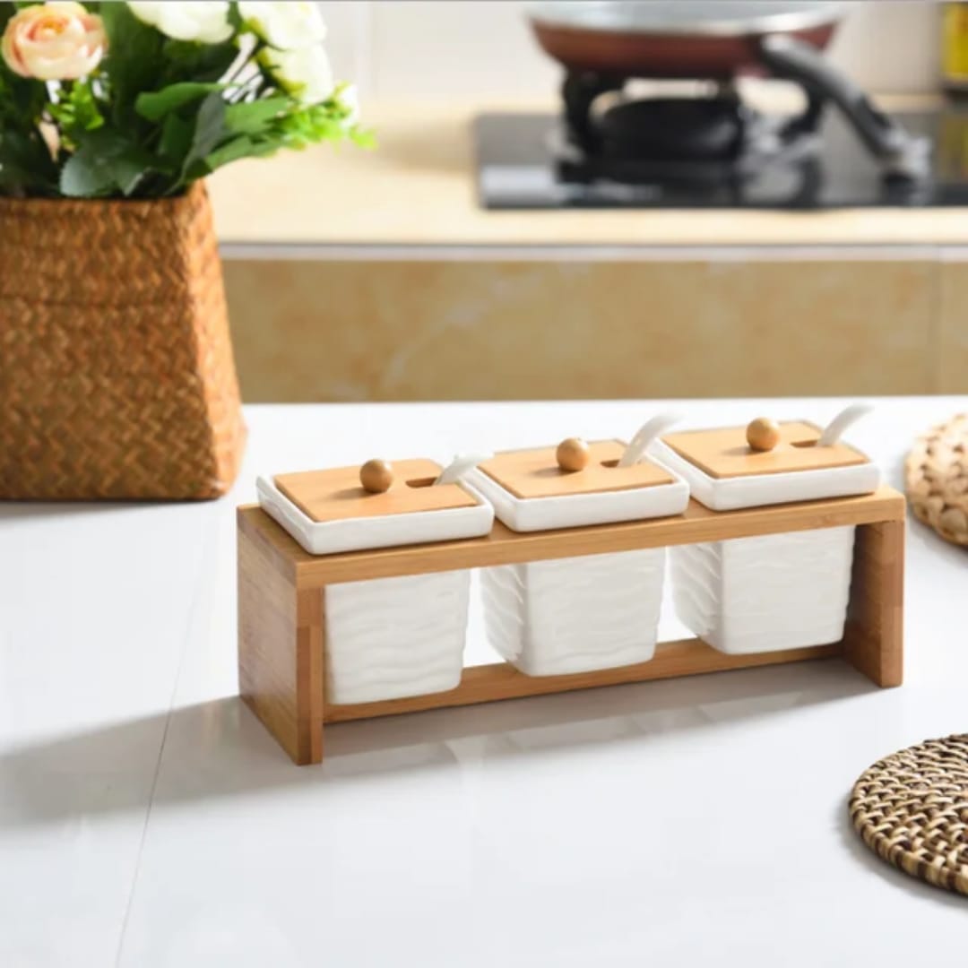 3pcs Ceramic Canister Set.