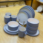 24pcs Elegant White Double glaze Ceramic Dinner set