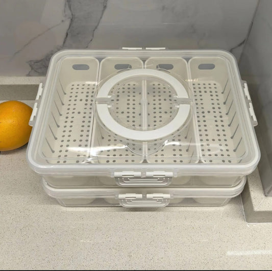 Modern 4 Compartment kitchen Draining Basket