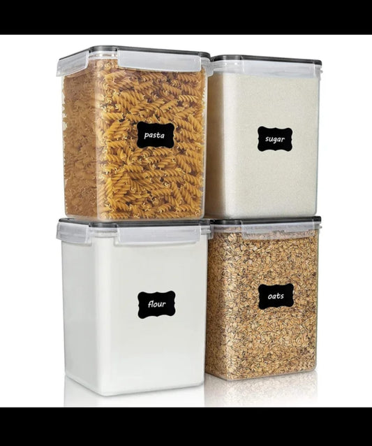 4 Large Airtight Storage Carnister