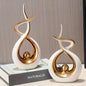 ️2pcs ABSTRACT CERAMIC STATUES