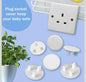 Wendergo Plug Socket Covers UK White Baby Safety Socket Covers