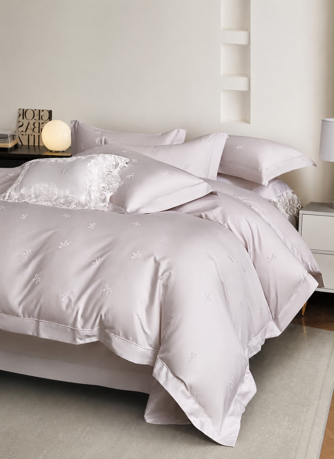 220*240cm 4 pc duvet cover Set (100%)cotton