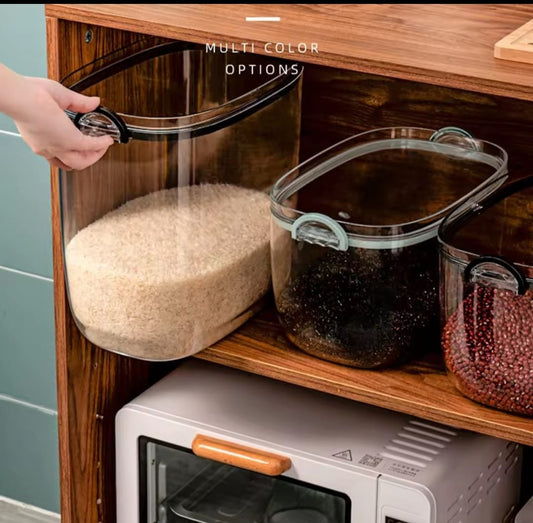 Acrylic Rice/Cereal  airtight storage containers. Comes with a scoop 10kgs