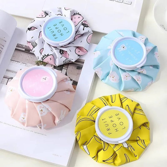 1pc Cartoon Hot Water Bottle Bag Dual Use Summer Ice Bag Reusable Knee Head Leg Relief Pain Ice Bag Hand Warmer Household Items