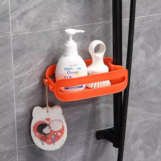 Sink Sponge Holder Removable Faucet Tube Mounted Holder Rack with Draining Holes Bathroom and Kitchen Storage