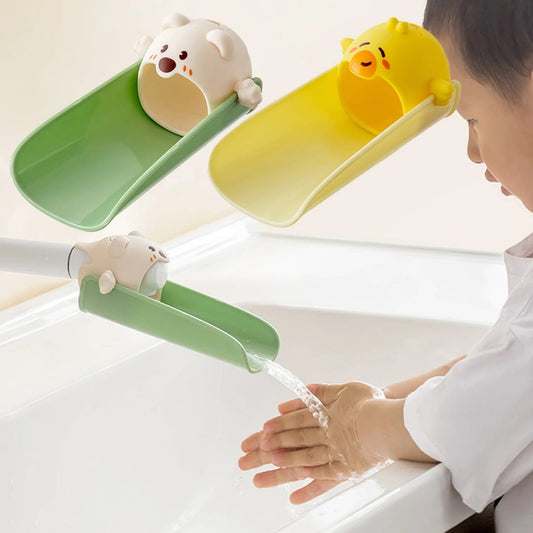 Cartoon Animals Shaped Faucet Extender For Kids Hand Washing In Bathroom Sink Accessories