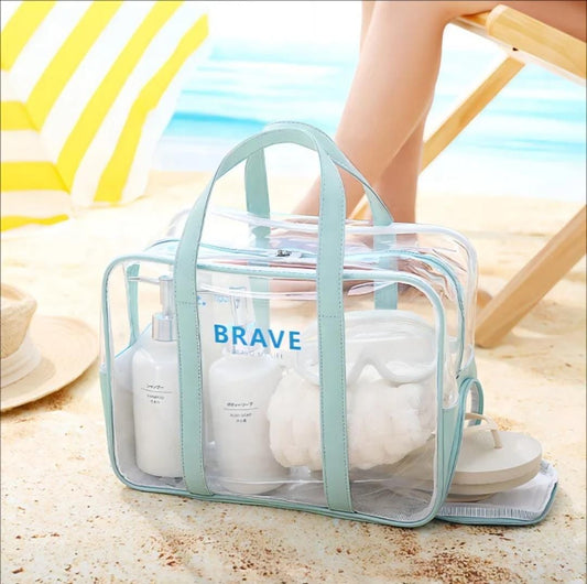 tote beach /swimming bag with zip