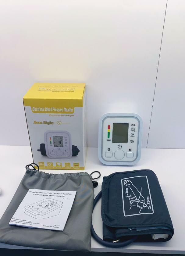 Automatic Digital ARM Blood Pressure Monitor Tensiometer Heart Rate Pulse Meter BP Monitor.