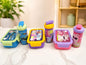 2pcs / set  2 compartment Bento Lunch Box plus water bottle with Spoon, fork Leak-Proof Food Container, Snap-Lock Lid