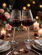 Our 2pc Ribbed long stem Wine Glasses - 500ml
