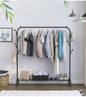 Single pole standing iron cloth drying rack with an under shoe rack