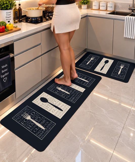 2 pc rubber kitchen mats