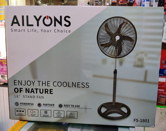 AILYONS 18 Inches Standing Fan