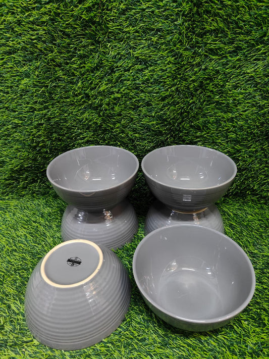 6" grey bowls