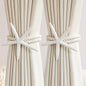 Adjustable Boho Curtain Tiebacks Handwoven Natural Starfish Decor Cotton Linen Rope Drapery Holder For Windows